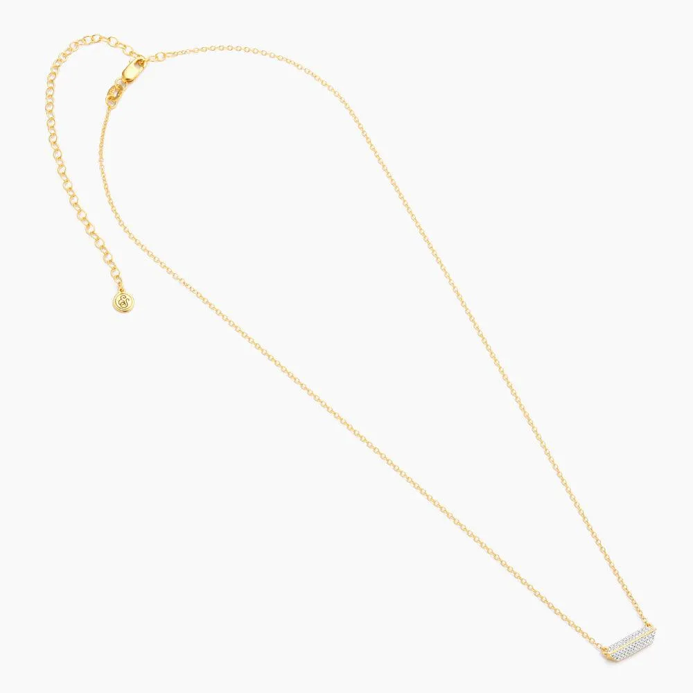 Pointed Bar Pendant Necklace